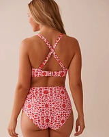 MEDITERRANEAN TILE D Cup Triangle Bikini Top