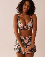 PEACHY TROPICS D Cup Plunge Bikini Top