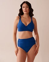 ROYAL BLUE Recycled Fibers D Cup Bralette Bikini Top