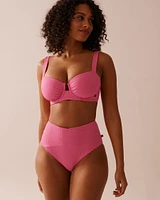 DRAGON FRUIT Recycled Fibers High Waist Bikini Bottom