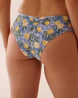 LEMON TILE Mid Waist Cheeky Bikini Bottom