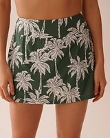KHAKI PALM Skirt Bikini Bottom