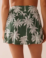 KHAKI PALM Skirt Bikini Bottom