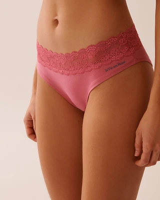 Cotton and Lace Band Cheeky Panty
