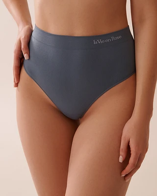 Seamless Fabric High Waist Thong Panty