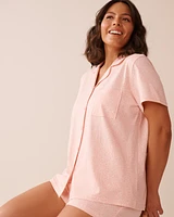 Leopard Print Shirt PJ Set