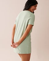 Snail Print Cotton Sleepshirt
