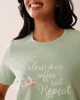 Snail Print Cotton Sleepshirt