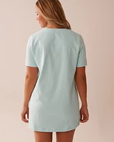 Seashell Print Cotton Sleepshirt