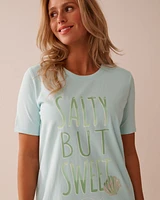 Seashell Print Cotton Sleepshirt