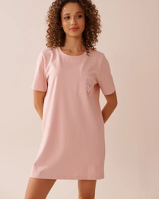 Seagull Print Cotton Sleepshirt