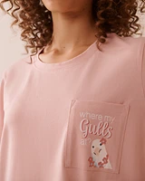 Seagull Print Cotton Sleepshirt
