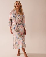 Watercolour Flower Print Super Soft Kimono
