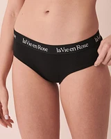 Culotte aux hanches coton et bande élastique logo