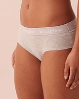 Culotte aux hanches coton et bande élastique logo