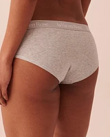 Culotte aux hanches coton et bande élastique logo
