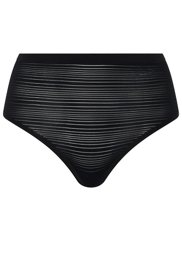 Tanga taille haute Soft Stretch Stripes
