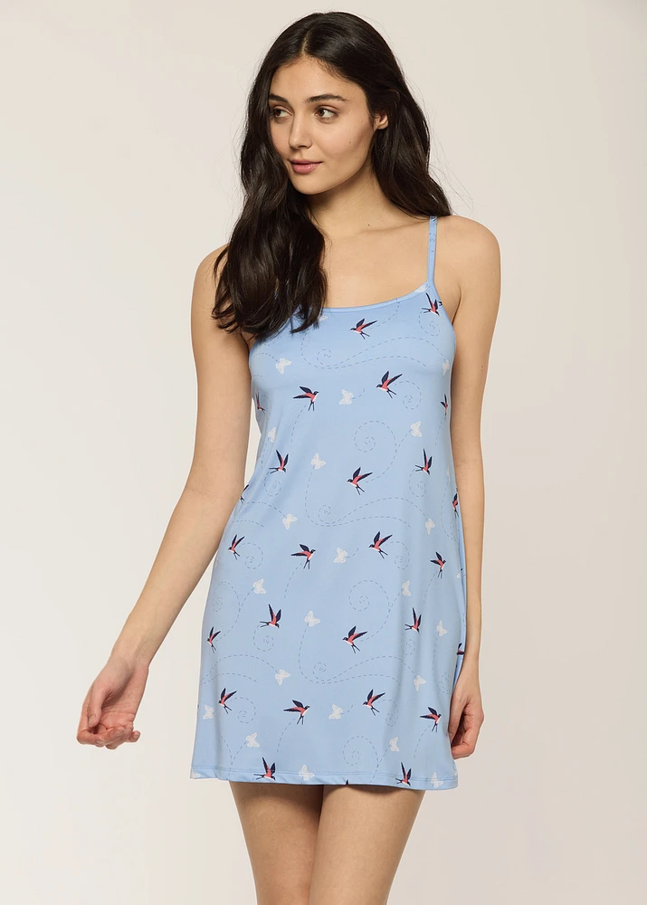 Nuisette courte avec bretelle Colibri