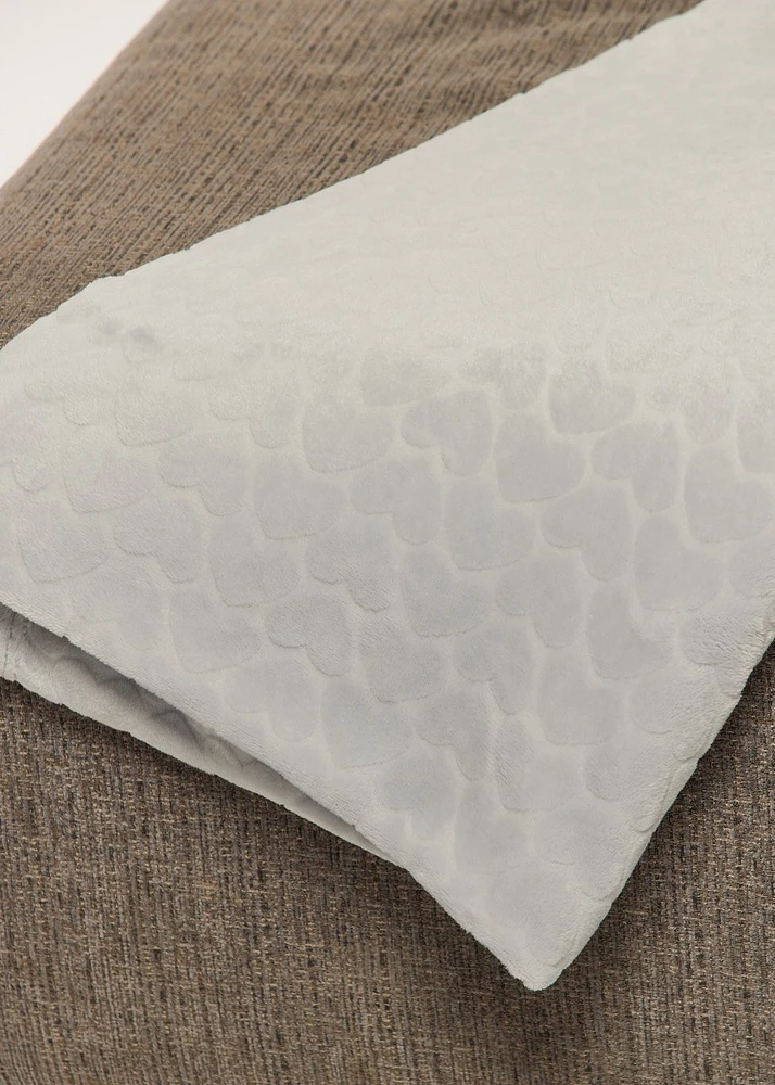 Couverture embossé avec coeurs