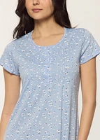 Nightgown with flowers