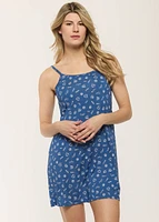 Short Nightgown sleeveless with built-in-bra