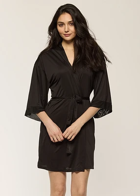 Robe de chambre mesh classique