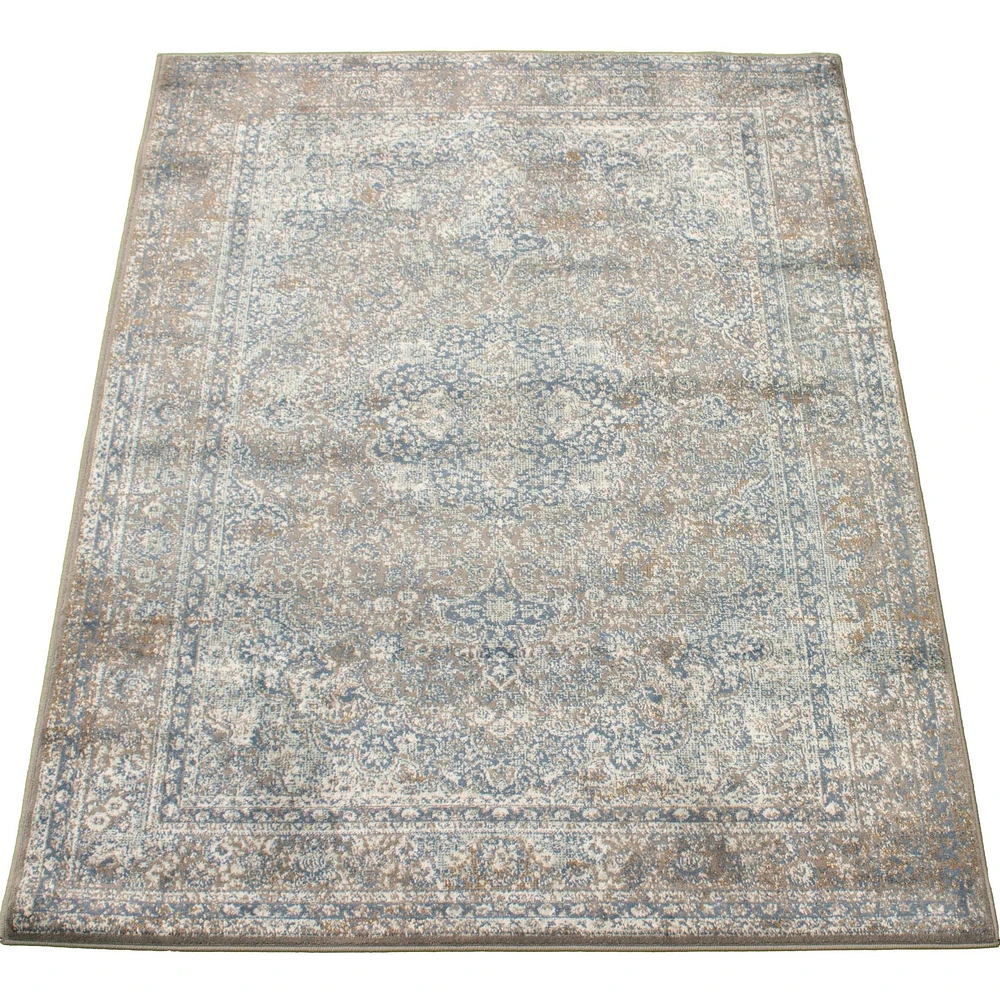 Tapis Oaklee bleu  5'3" x 7'3