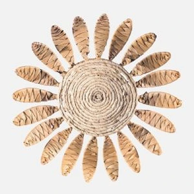 Rattan Flower Wall Decor