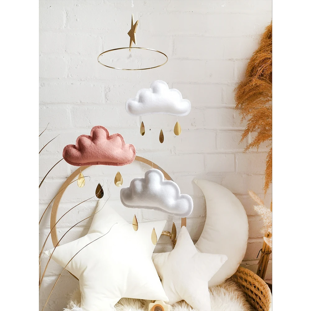 Cloud Mobile - White & Pink