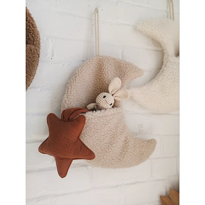 Moon Wall Pocket - Beige