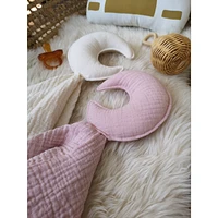 Baby Moon Security Blanket, Set of 2 - White & Pink