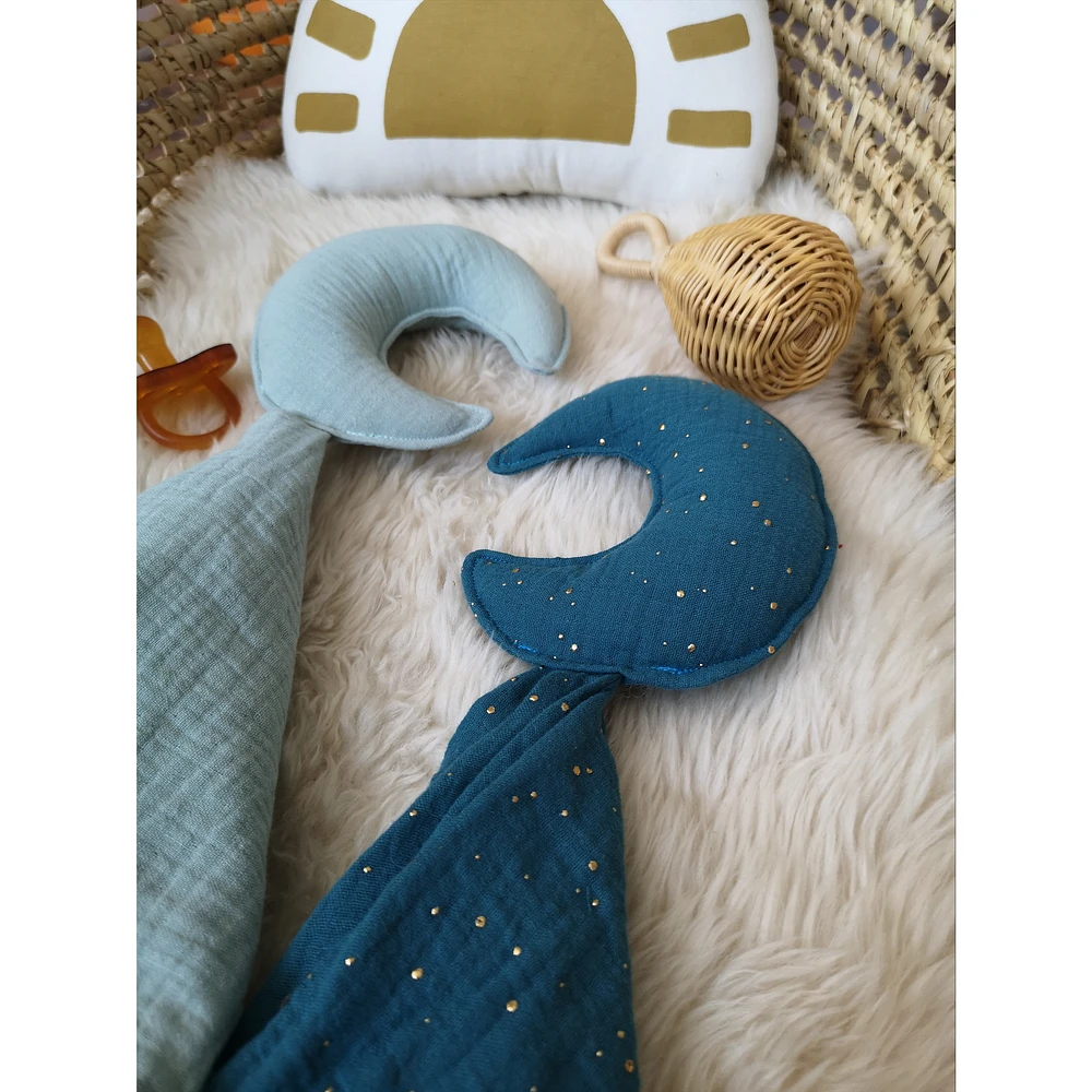 Baby Moon Security Blanket, Set of 2