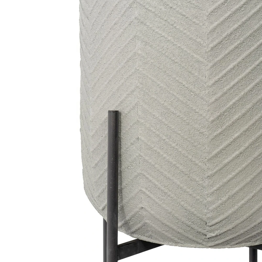 Ginkgo Metal Floor Planters Set of 2