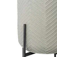 Ginkgo Metal Floor Planters Set of 2