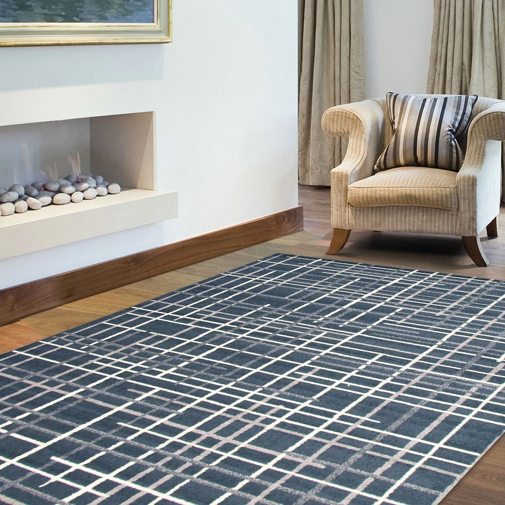 Tapis Gordon gris