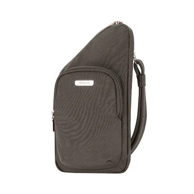 Anti-Theft Essentials Mini Asymmetric Crossbody - Smoke