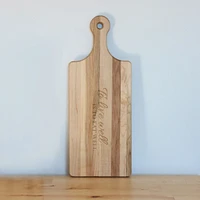 Maple Reversible Cutting Board with Handle by CL CUISILUXE - “To Live Well is to Eat Well”