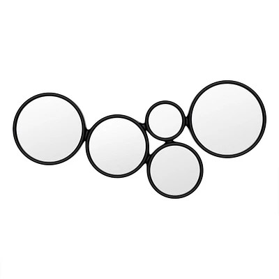 Annette round Mirrors - Black