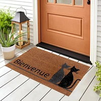 Chat Bienvenue" Doormat