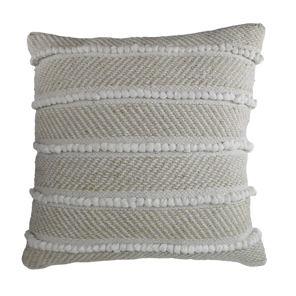 Coussin « Dunes » - ivoire/doré