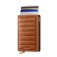 Secrid Emboss Lines Slimwallet - Cognac