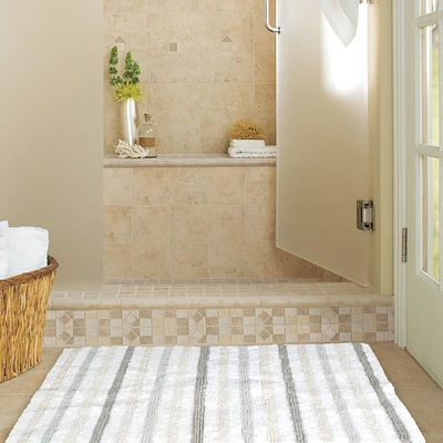 Field Stripe Reversible Bath Rug
