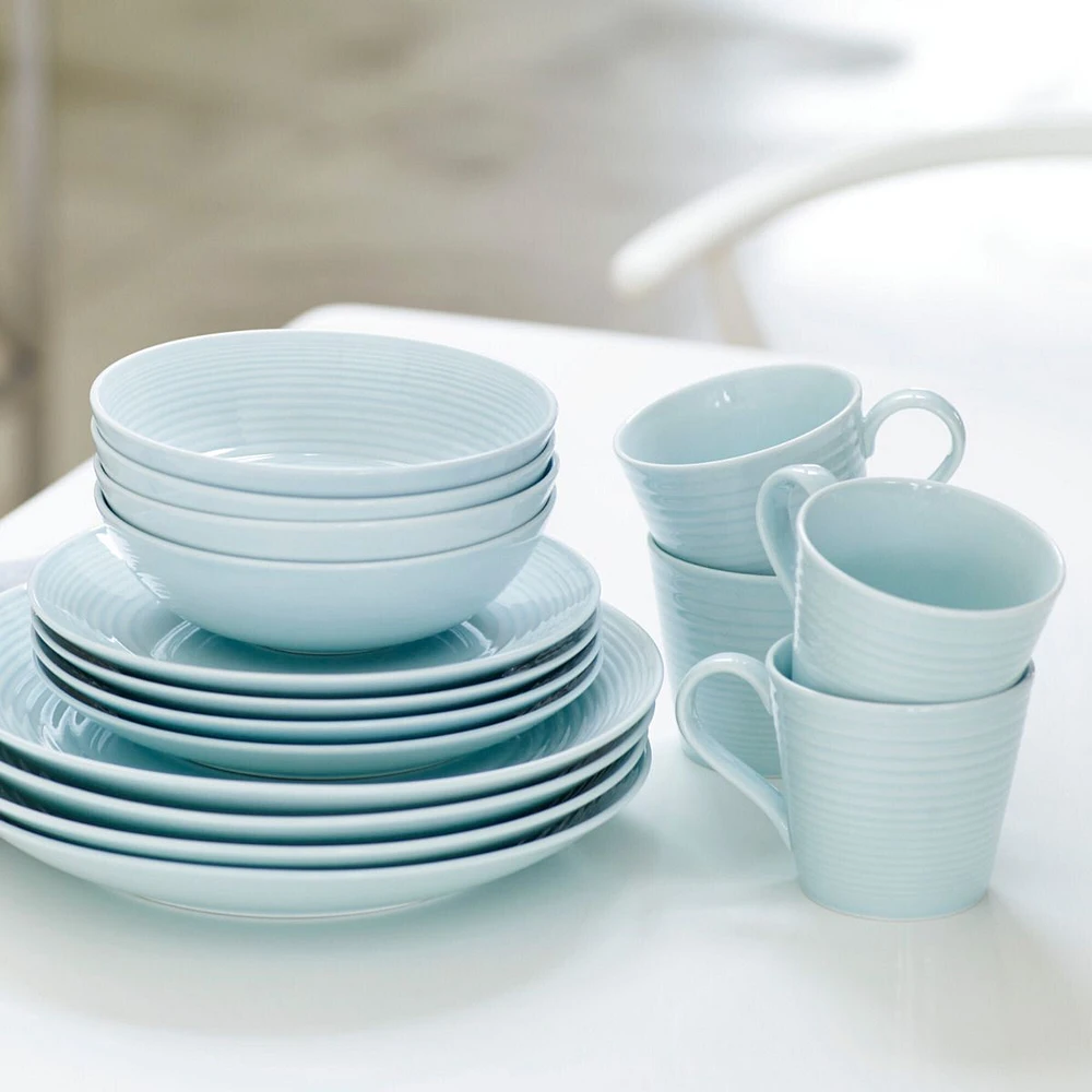 Gordon Ramsay Maze Blue 16-Piece Dinnerware Set