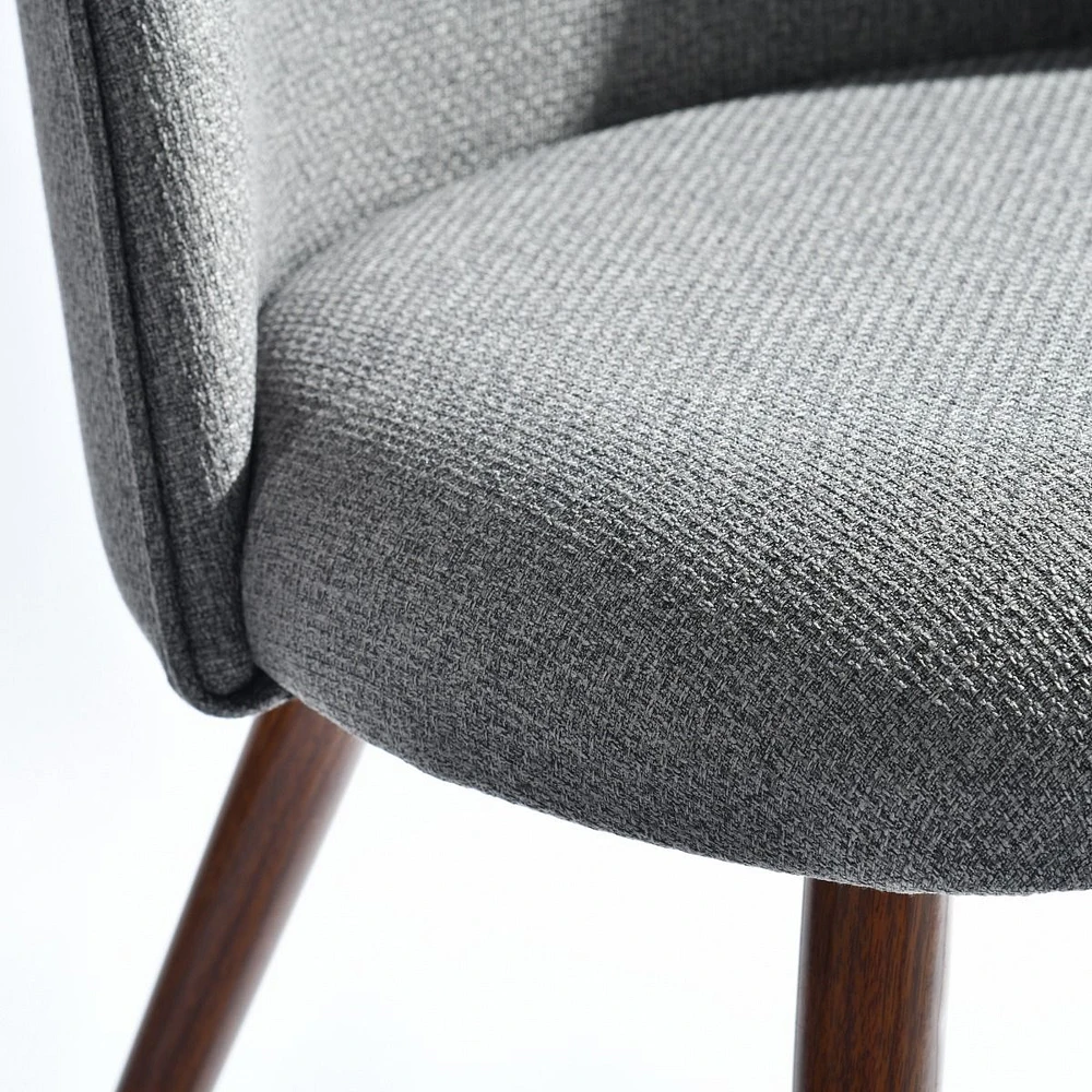 Set of 2 Grey Dining Chairs by Maison Classique