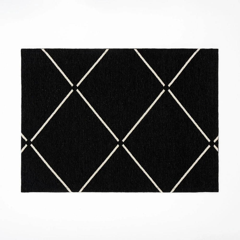 Loze Anti Slip Rug 20x28" - Black