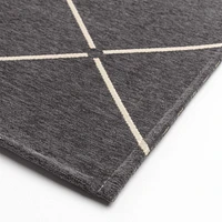 Loze Anti Slip Rug 20x28" - charcoal