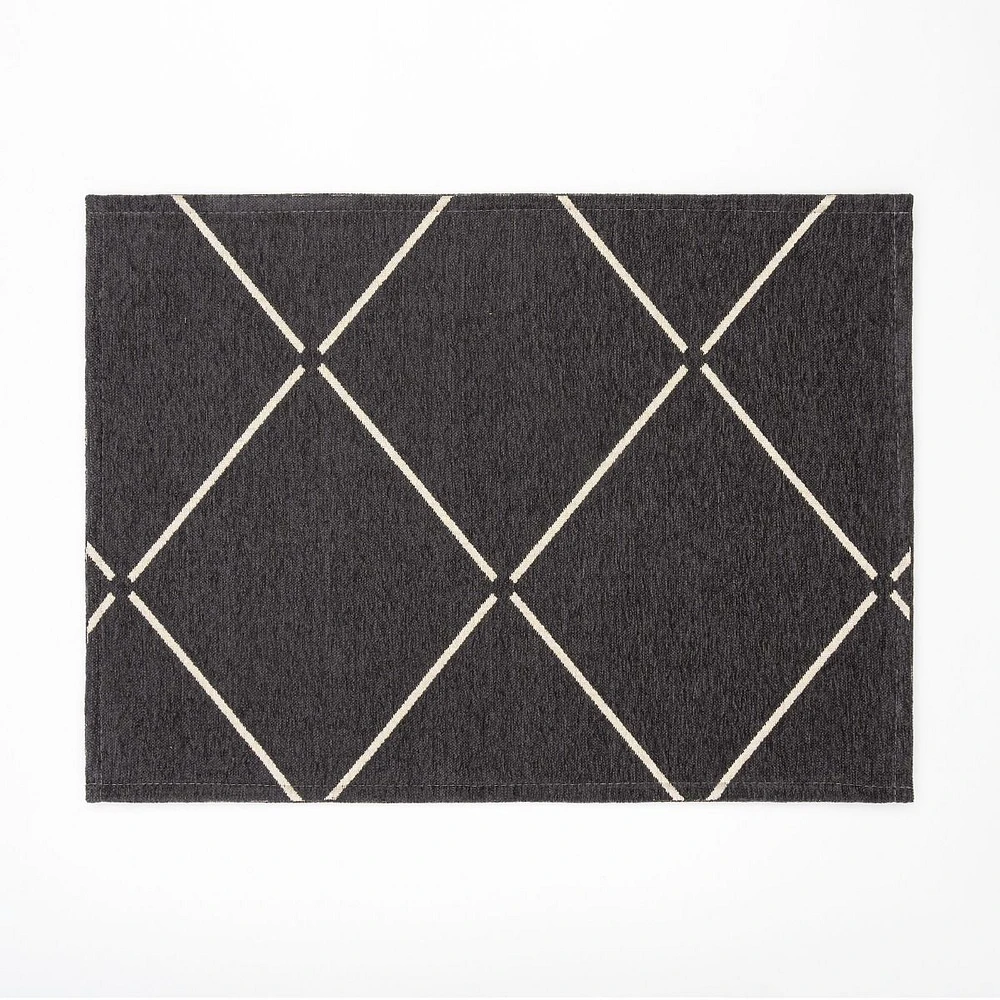 Loze Anti Slip Rug 20x28" - charcoal