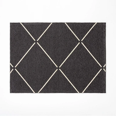 Loze Anti Slip Rug 20x28" - charcoal