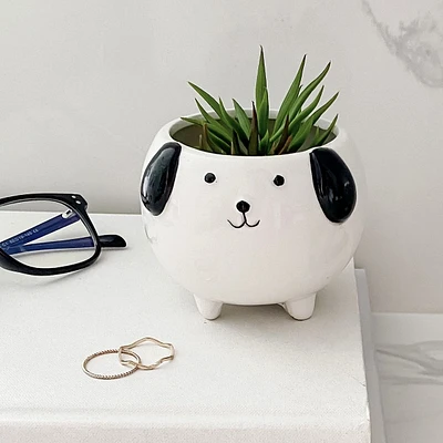 Ceramic Dog Planter