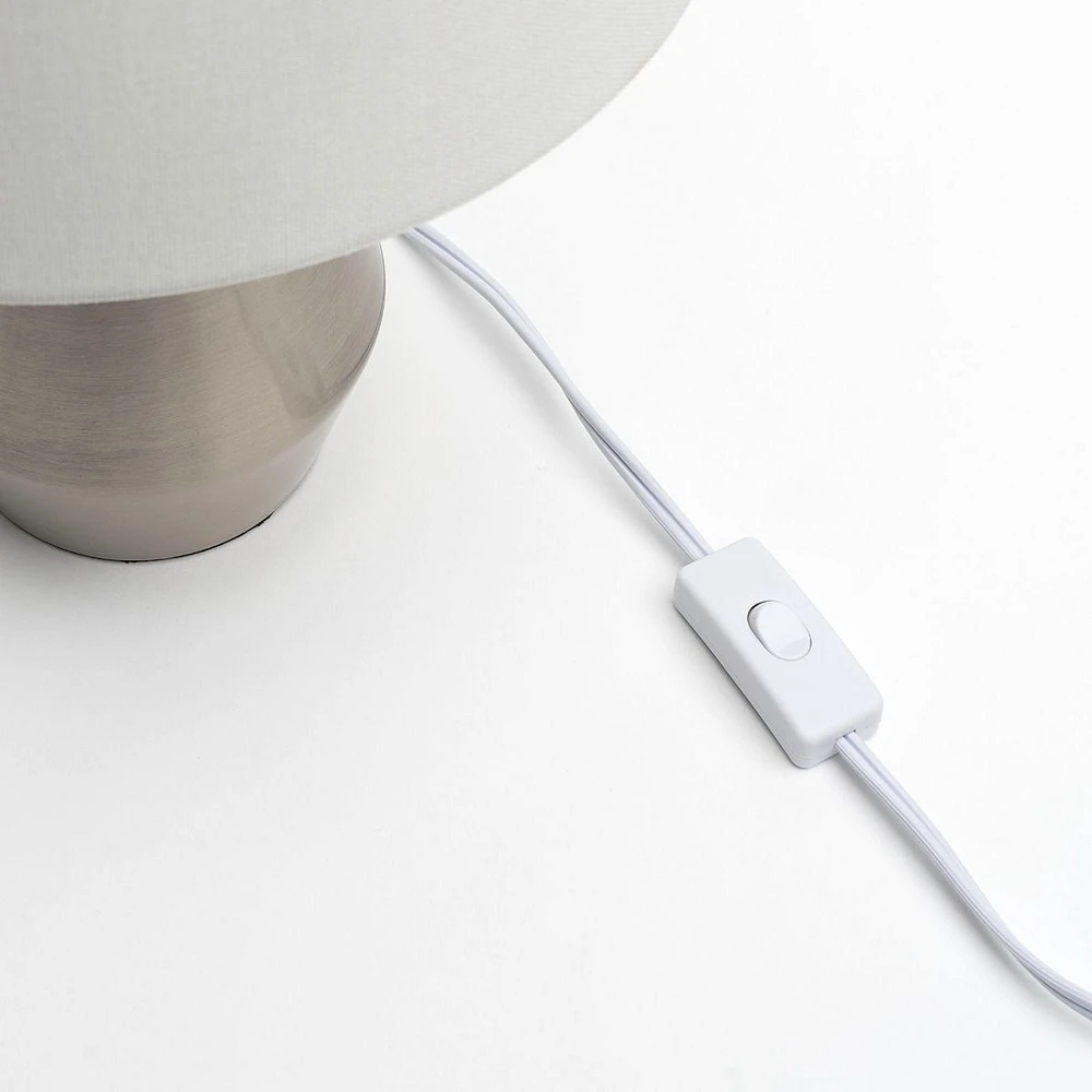 Melanie Table Lamp - Satin Nickel